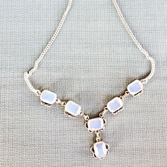 New Milky Opalite 925 Silver Necklace. - Picture 13 of 15